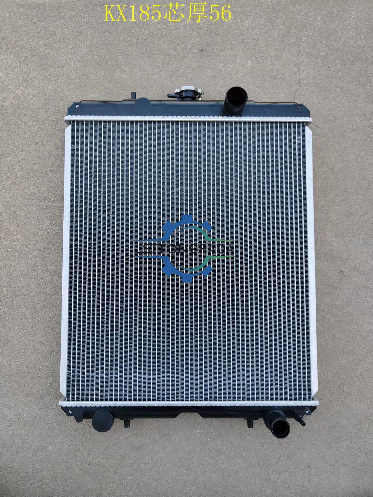 Factory Direct Aluminum Radiator 56mm Core For Kubota KX185 Mini Excavator Construction Machinery Engine Cooling Water Tank Wholesale