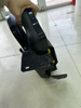 Black PVC Foldable Co-pilot Seat Compact Auxiliary Passenger Seat for Tractor Harvester Loader Excavator Farm Construction Machinery Secondary Seat