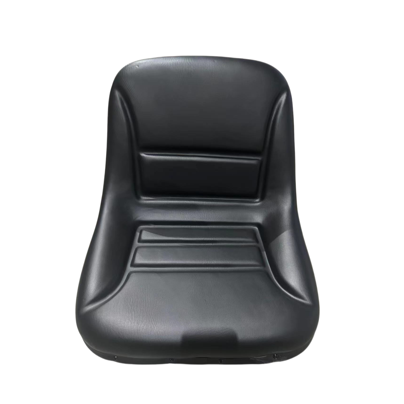 Black One Piece Molded PVC Tractor Seat Universal Replacement Driver Seat For Lawn Mower Tractor Mini Excavator Forklift Small Agricultural Machinery Parts FD-826