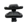 Black PVC Suspension Tractor Seat Adjustable Backrest Agricultural Machinery Seat For John Deere Harvester Loader Farm Equipment Replacement Parts FD-810