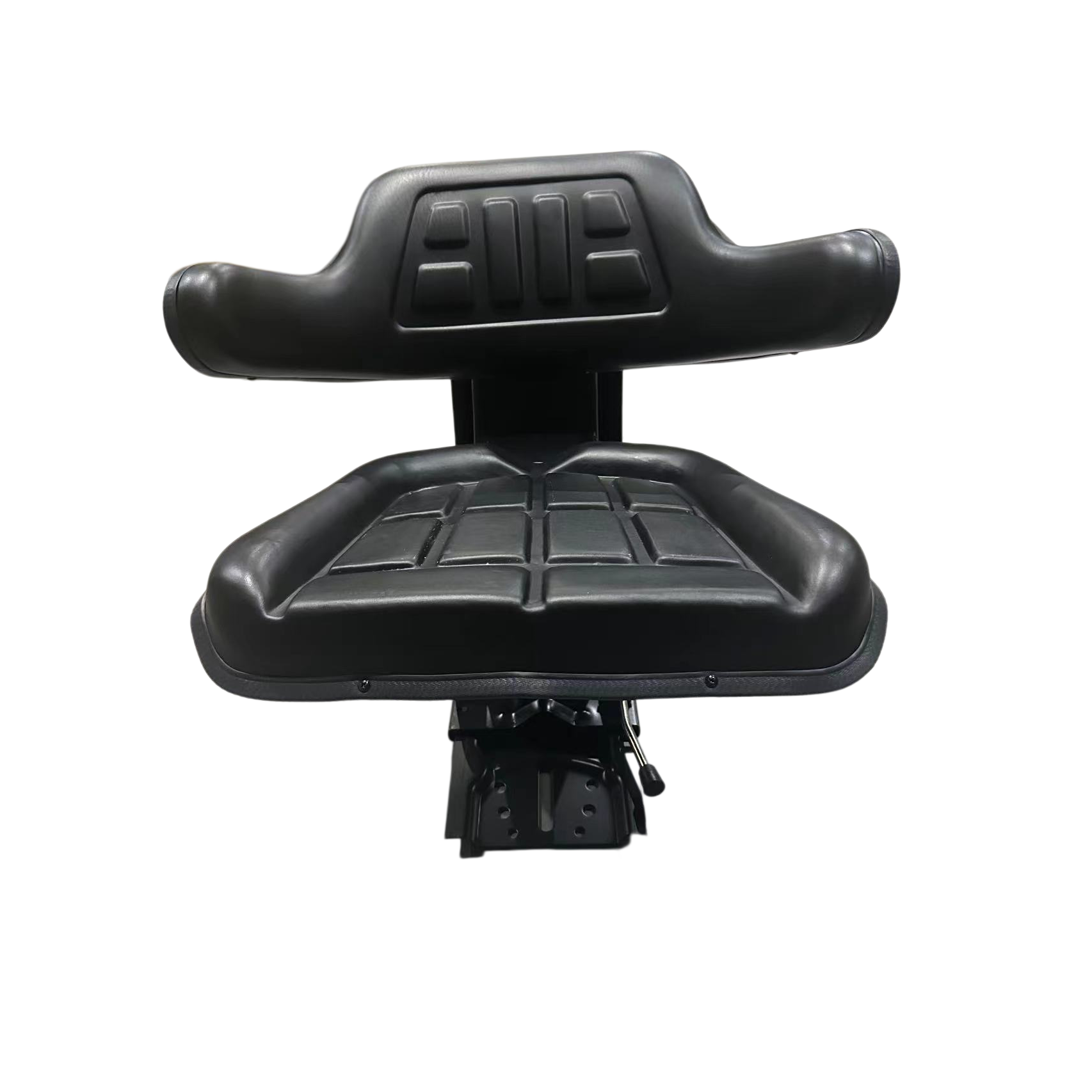 Black PVC Suspension Tractor Seat Adjustable Backrest Agricultural Machinery Seat For John Deere Harvester Loader Farm Equipment Replacement Parts FD-810