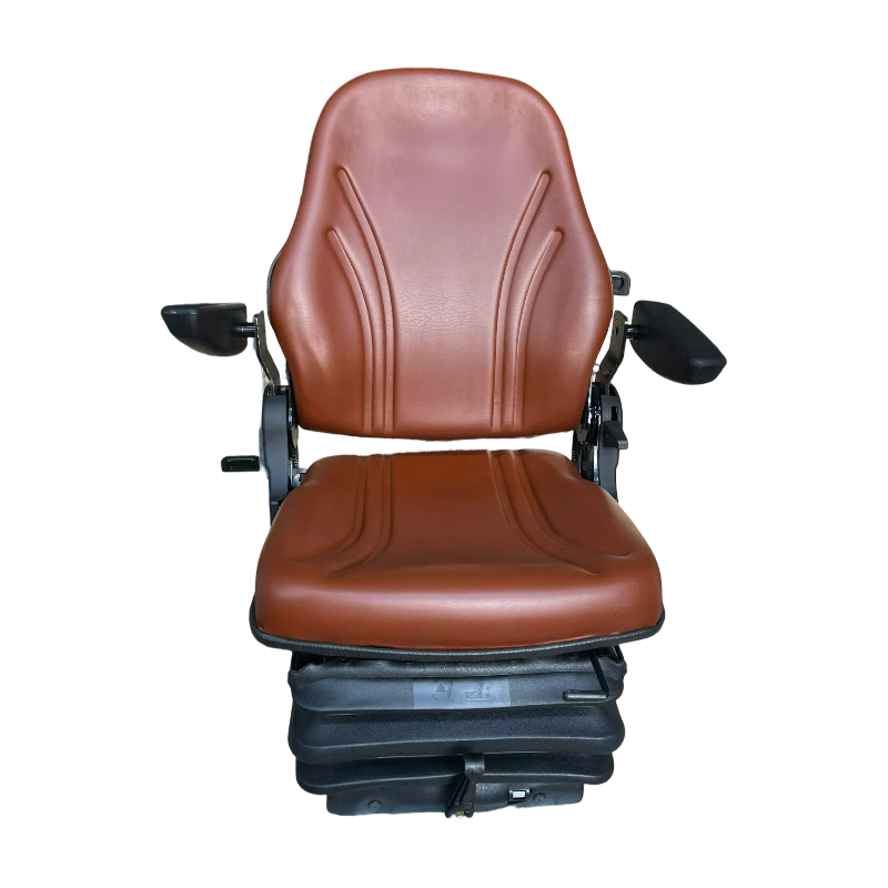 Suspension Tractor Seat With Adjustable Armrest, Shock Absorbing Driver Seat For Farm Loader Excavator Harvester FD-800-1