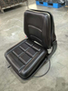 Black PVC Adjustable Tractor Seat With Reclining Lever, Suspension Driver Seat for Farm Loader Excavator Forklift FD-712