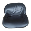 Orange Base Black PVC Mini Machinery Seat, Compact Small Tractor Forklift Driver Seat Without Backrest FD-110