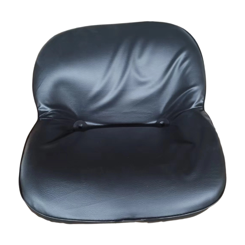 Orange Base Black PVC Mini Machinery Seat, Compact Small Tractor Forklift Driver Seat Without Backrest FD-110