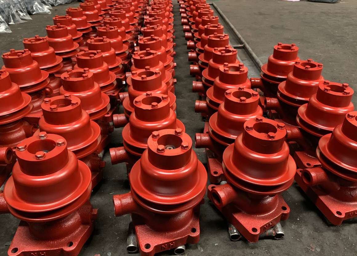 Factory Direct Red Painted Cast Iron Water Pump Replacement Spare Part For Farm Tractor Diesel Engine Cooling System