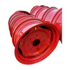 Red Painted Farm Tractor Steel Wheel Rim With Tire Lock Bolts Heavy Duty Agricultural Machinery Replacement Wheel Hub 11.2-24