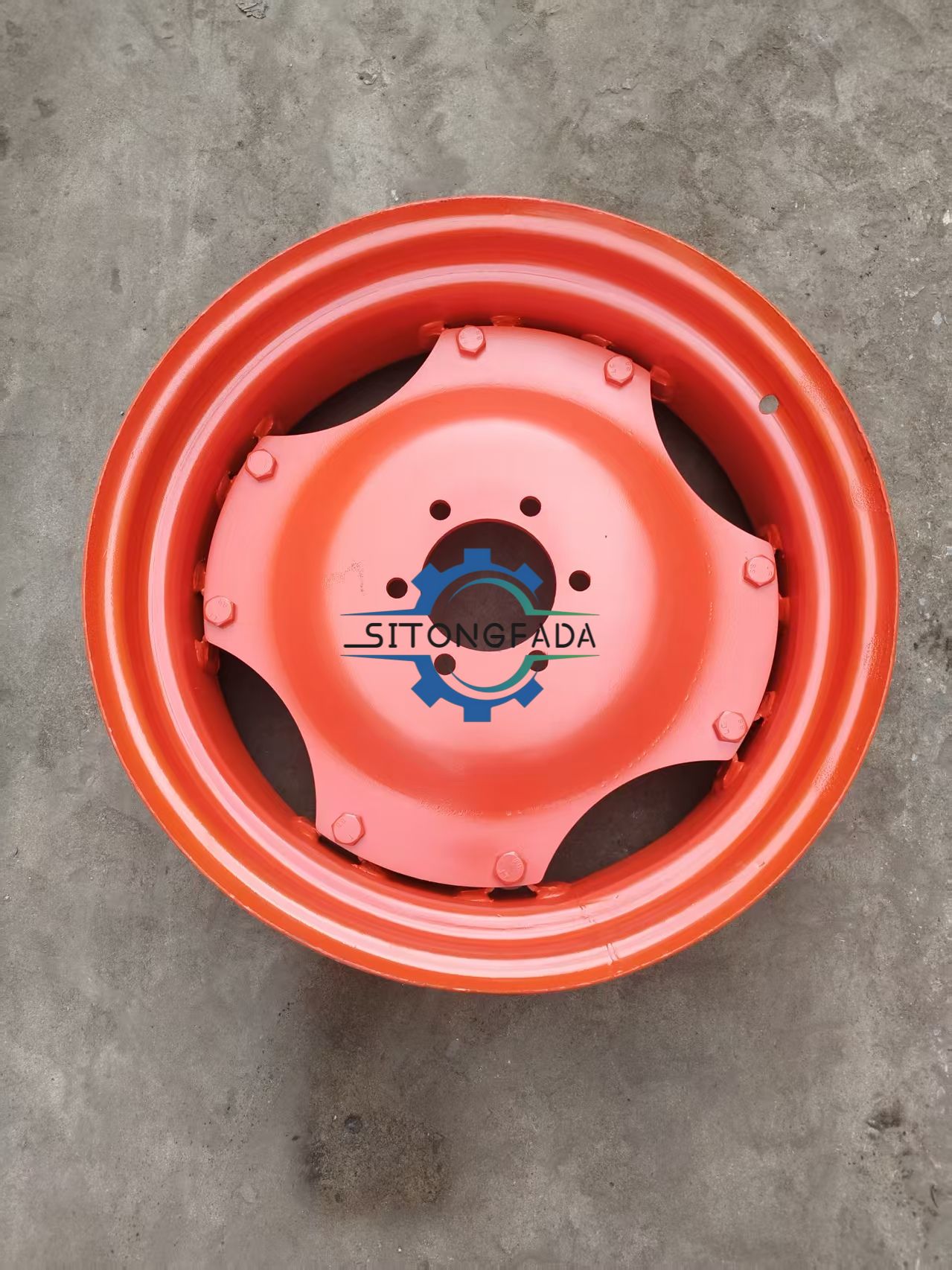 Factory Direct Heavy Duty 8mm Center Plate Tractor Steel Rim 8.3-22 Agricultural Wheel Rim for Farm Tractor Parts
