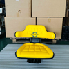 Manufacturer Supply Elastic Cushion Universal Tractor Seat Waterproof Yellow PVC Driver Seat For Various Farm Tractors High Sales Model FD-810