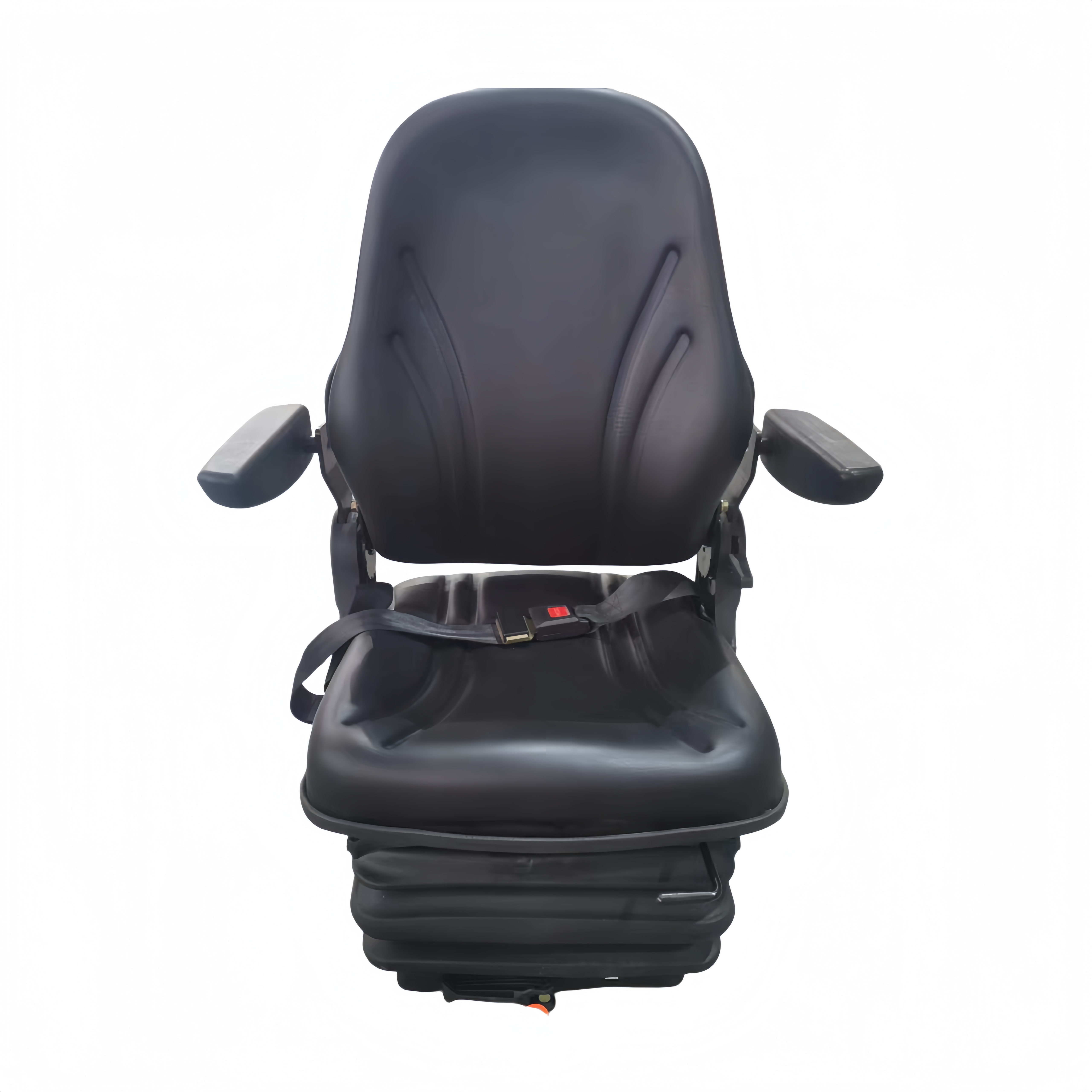 Ergonomic Shockproof Safety Seat with Integrated Seat Belt, Universal Fit for Forklifts, Loaders, Excavators FD-852