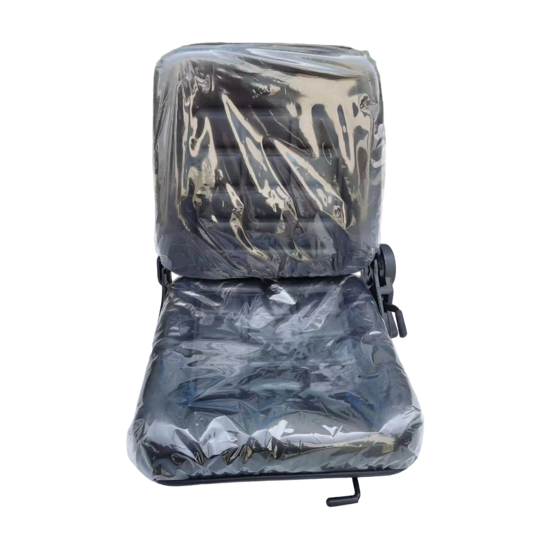 Foldable Reclining PVC Tractor Seat Adjustable Backrest Driver Seat For Forklift Excavator Loader Farm Construction Machinery FD-816