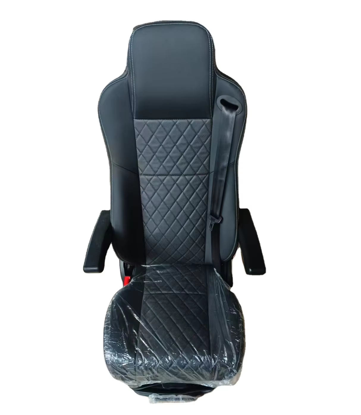 Suspension Tractor Seat With Armrest Integrated Safety Belt, Luxury Driver Seat for Truck Excavator Harvester FD-803