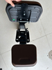 Heavy Duty Foldable Co-pilot Seat Brown PVC Leather Auxiliary Passenger Seat for Farm Tractor Construction Loader Excavator Spare Seat