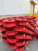 Red Painted Agricultural Tractor Steel Wheel Rim 6 Bolt Holes Heavy Duty Farm Machinery Wheel Hub Replacement Rim for Small Tractor 7-16