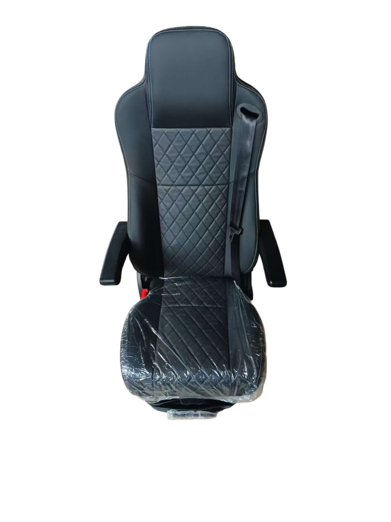 Factory Direct Whole Sale DC12V/24V PVC Leather Multi-functional Bus Driver Seat Air Suspension Base Tractor Driver Seat FD-854