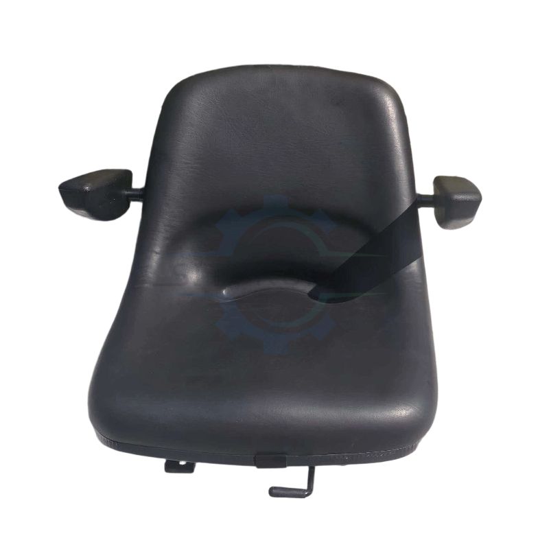 Molded PVC Tractor Seat With Fixed Armrest & Safety Belt For Forklift Mini Excavator Lawn Mower FD-839-2