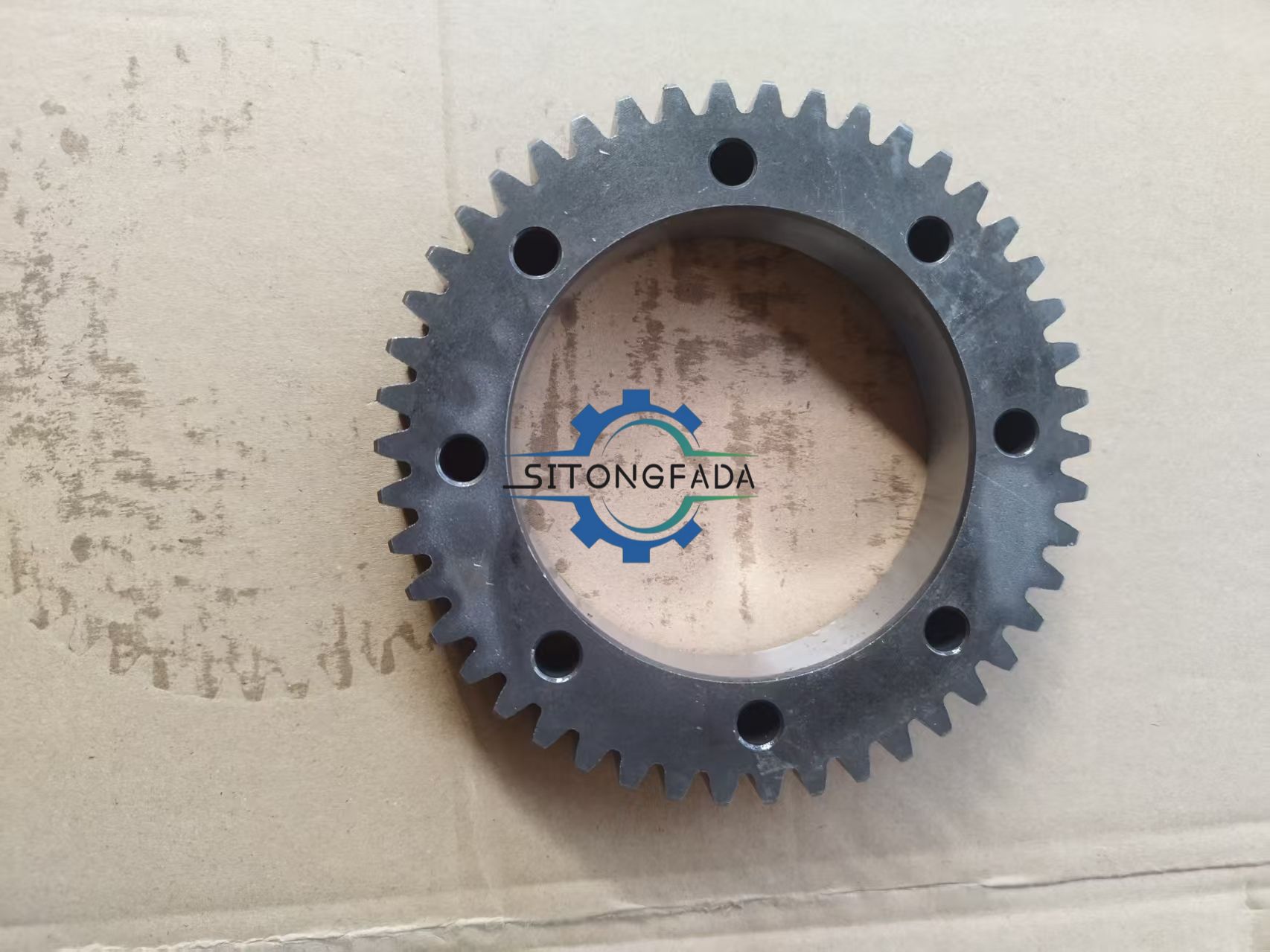 Factory Direct Supply Flange Spur Gear With Mounting Holes High Precision Transmission Gear For Kubota Combine Harvester
