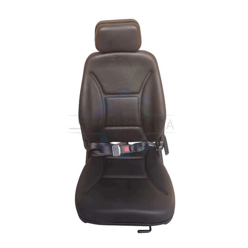 Reclining Machinery Seat With Headrest & Safety Belt For Tractor Forklift Excavator Mower FD-835