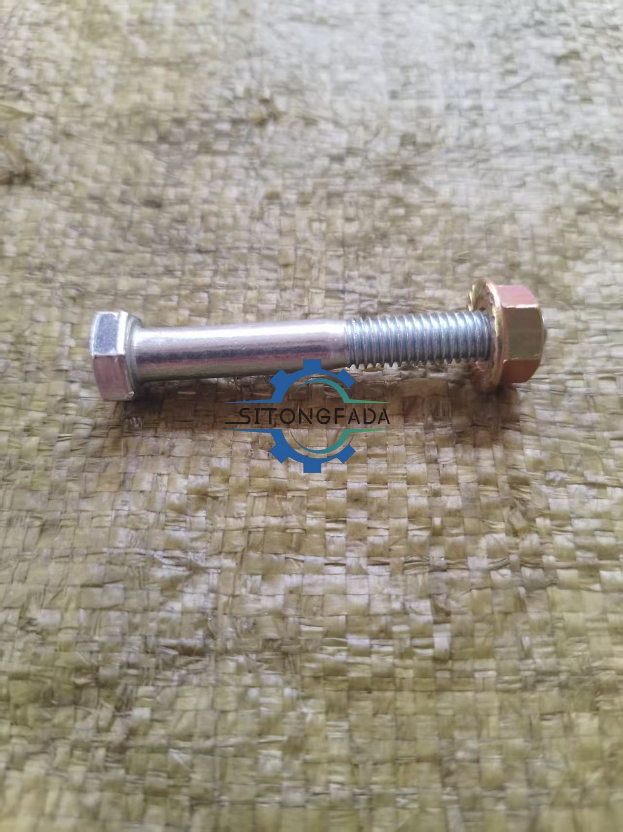 Factory Direct Supply M8x1.25x60 Hex Bolt With Nut 25mm Thread White Zinc Plated Fastener For MTZ Farm Tractor