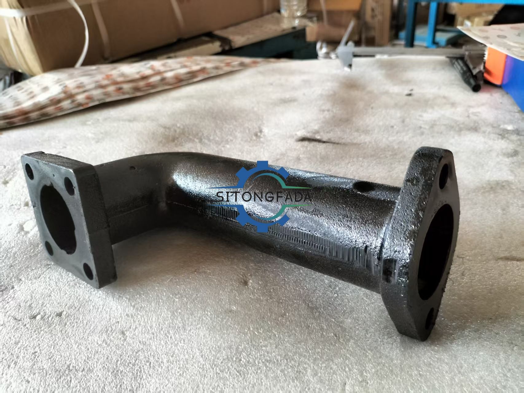 Factory Direct Cast Iron Exhaust Elbow Pipe KM385T‑08003 For 254 Tractor Muffler Connector Spare Parts