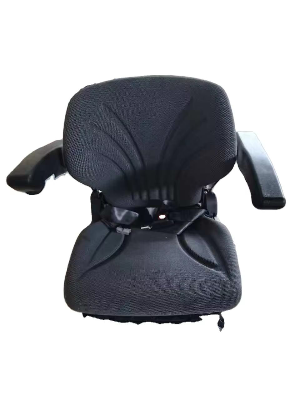 Adjustable Suspension Tractor Seat with Armrest Safety Belt, Agricultural Machinery Driver Seat for Harvester Loader Excavator FD-211