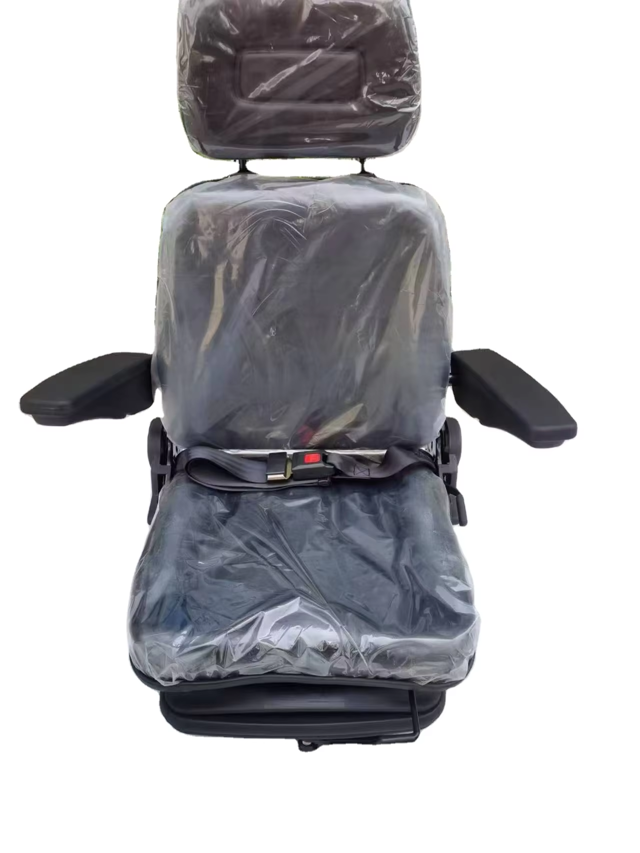 Suspension Tractor Seat With Headrest Armrest Safety Belt, Shock Absorbing Operator Seat For Excavator Loader Harvester FD-802