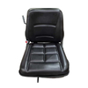 Black PVC Adjustable Tractor Seat With Reclining Lever, Suspension Driver Seat for Farm Loader Excavator Forklift FD-712