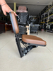 Heavy Duty Foldable Co-pilot Seat Brown PVC Leather Auxiliary Passenger Seat for Farm Tractor Construction Loader Excavator Spare Seat