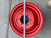 Red Painted Agricultural Tractor Steel Wheel Rim 6 Bolt Holes Heavy Duty Farm Machinery Wheel Hub Replacement Rim for Small Tractor 7-16