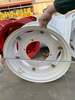 White Painted Tractor Steel Wheel Rim Heavy Duty Agricultural Farm Wheel Hub With Tire Lock Bolts W10-24 