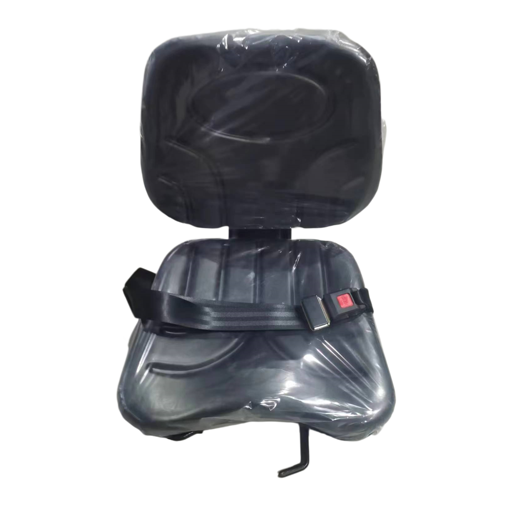 Black PVC Universal Tractor Seat With Safety Belt Adjustable Backrest Agricultural Harvester Forklift Lawn Mower Machinery Replacement Driver Seat FD-839-1