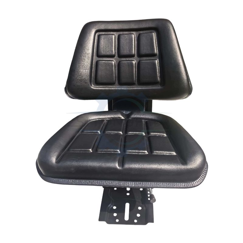 Molded PVC Reclining Tractor Operator Seat Without Armrest for Forklift Mini Excavator Lawn Mower FD-810