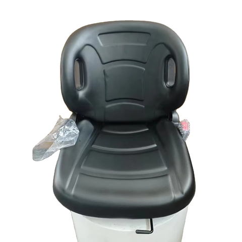 Adjustable PVC Leather Tractor Seat Without Armrest, Reclining Engineering Seat for Forklift Loader Excavator FD-823