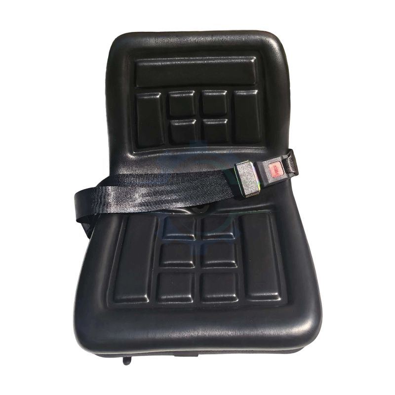 Grid Molded PVC Tractor Operator Seat With Safety Belt For Forklift Mini Excavator Lawn Mower Farm Machinery FD-808
