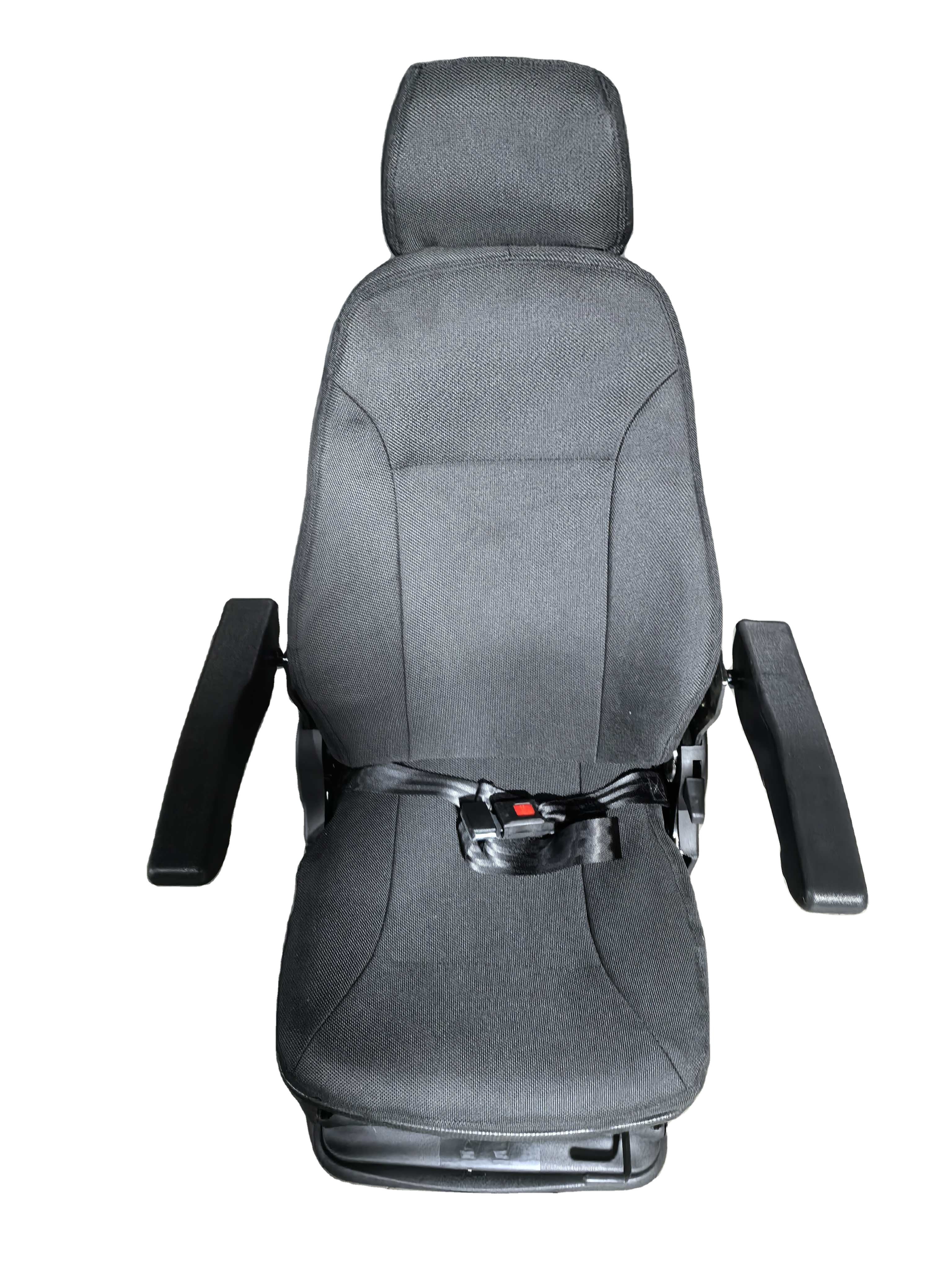 Fabric Suspension Tractor Seat with Headrest Armrest Safety Belt, Heavy Duty Driver Seat for Excavator Harvester Loader FD-800