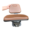 Adjustable Foldable Auxiliary Co-pilot Seat PVC Leather Mini Passenger Seat Bracket Mounted for Tractor Harvester Excavator Loader