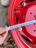 Red Painted Farm Tractor Steel Wheel Rim With Tire Lock Bolts Heavy Duty Agricultural Machinery Replacement Wheel Hub 11.2-24