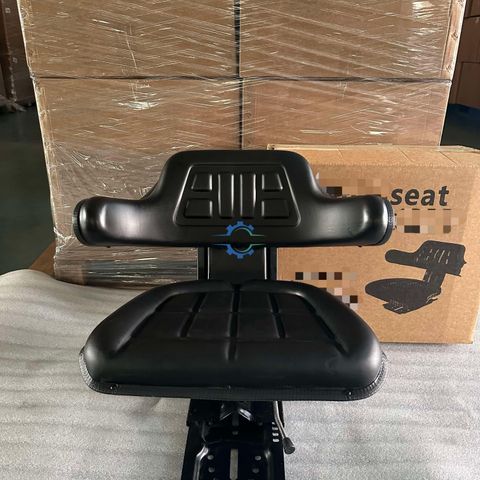 Factory Direct Supply Black Mechanical Suspension Tractor Seat Without Armrest Universal Seat For Farm Machinery FD-810
