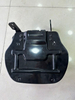 Ergonomic Foldable Auxiliary Co-pilot Seat Black Leather Mini Passenger Seat Bracket Mounted for Agricultural Tractor Engineering Loader Excavator
