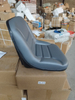 Gray PVC Leather Fixed Tractor Operator Seat, Simple Lightweight Machinery Seat for Mini Excavator Forklift Lawn Mower FD-826