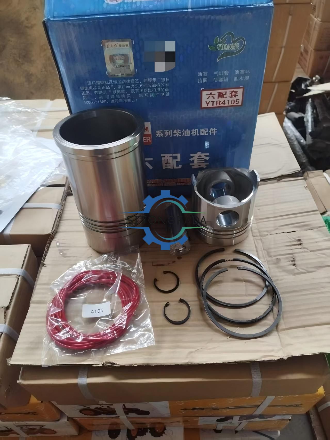 Factory Direct Precision Machined Engine Liner Piston Kit Six Matching Parts for YTO Dongfanghong Farm Tractor Diesel Engine