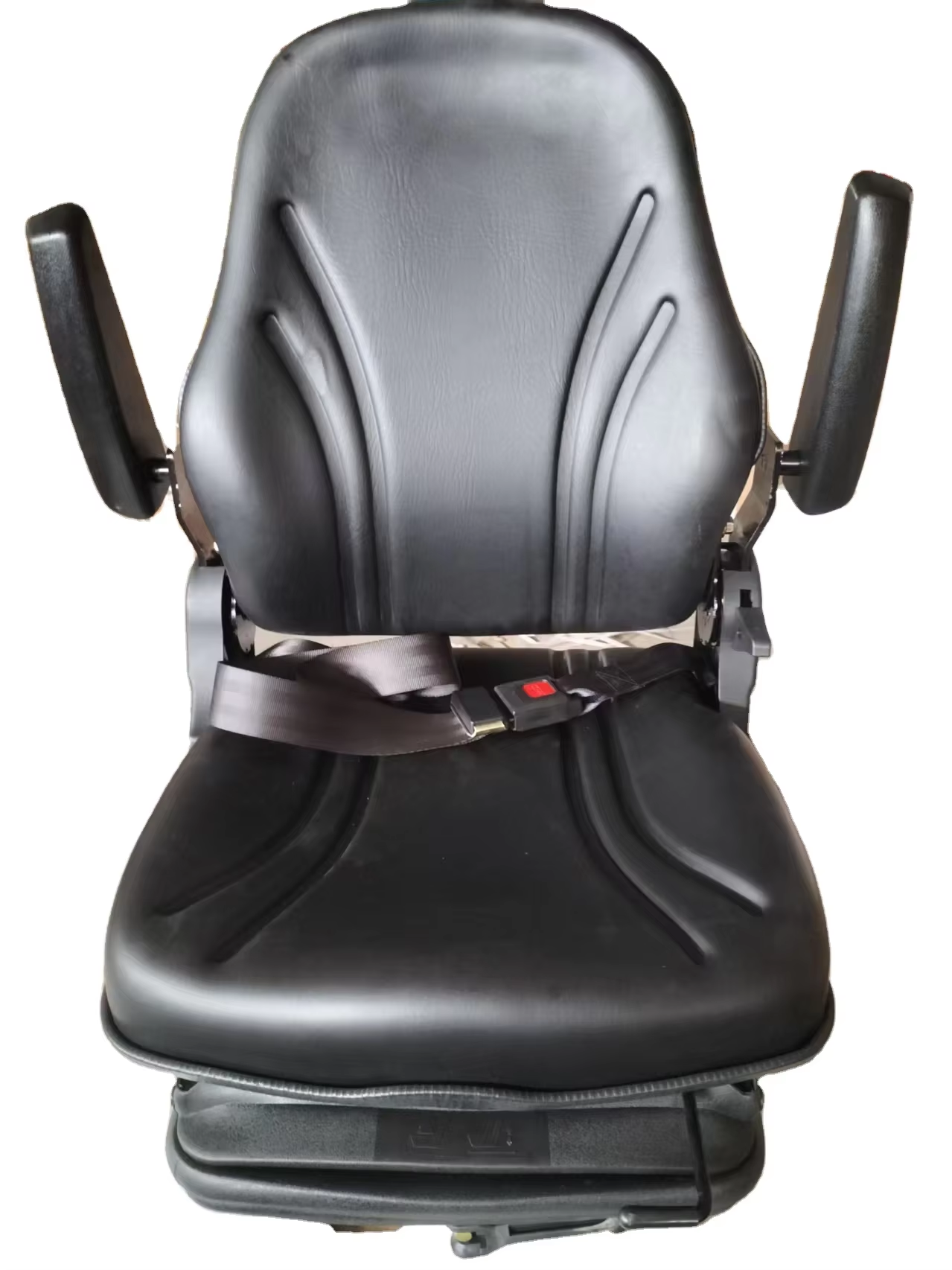 Adjustable Suspension Machinery Seat With Armrests & Safety Belt For Tractor Excavator Forklift Loader FD-852