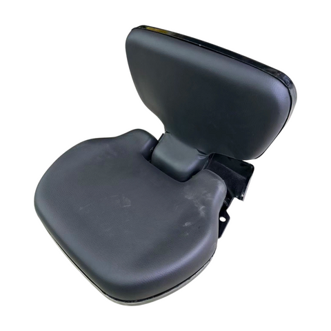 Ergonomic Foldable Auxiliary Co-pilot Seat Black Leather Mini Passenger Seat Bracket Mounted for Agricultural Tractor Engineering Loader Excavator